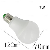 זול נורות כדוריות לד-נורות לד e27 12v מתח נמוך ללא מהבהב ac/dc 12v-24v 3w 7w 270/570 לומן למנורת רכבי פנאי מקורה