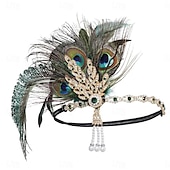 economico Accessori e altro-Anni 1920 Il grande Gatsby Abiti Fascia Flapper Il grande Gatsby Invitato al matrimonio Senza colletto Per donna Halloween Carnevale Mascherata Feste Mascherata Ricevimento di nozze Adulti Guanti