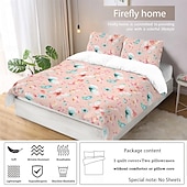 billiga Påslakanset-vårfräscht rosa fjärilspåslakan - livfull och elegant design - mjukt och bekvämt tyg - perfekt för att lysa upp ditt sovrumsinredning inför vårsäsongen - lätt att rengöra och underhålla
