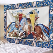 رخيصةأون التابلوه الوسيط-سجاد العصور الوسطى سجاد العصور الوسطى فن الرومان سجاد كبير تزيين الجداريات خلفية تصوير بطانية ستارة منزل غرفة نوم غرفة معيشة تزيين