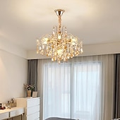 economico Modello sputnik-lampadario a led 42/50/60/80/100 cm 5/8/10/12/15 lampadina non inclusa finitura elettrolitica cristallo metallo stile moderno contemporaneo camera da letto sala da pranzo mini sospensione 110-240 v