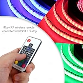 preiswerte COB-Streifenlichter-USB-RGB-COB-LED-Lichtstreifen 1–5 m, 5 V, intelligenter Verfärbungslichtstreifen, App-Steuerung, Musiksynchronisationslichtstreifen oder ausgestattet mit einem drahtlosen RF-Controller, geeignet für