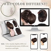 abordables Moños-Moño de pelo desordenado, moño corto con cola de caballo, peine con cordón, extensión de moño con clip para mujer, pieza de pelo sintético, moño, moño recogido para fiesta diaria