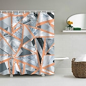 billige Dusjforheng-Dusjforheng med kroker 180cm*180cm(70&quot;*70&quot;) polyester vaskbar vanntett mønster baderoms badekar dekor abstrakt