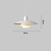 cheap Pendant Lights-LED Pendant Light  Kitchen Island Pendant Lamp 1-Light 30/38 cm Single Design  E27 Metal Painted Finishes Modern Nordic Style Bedroom Office 110-240V