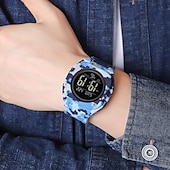 abordables Relojes digitales-SKMEI Hombre Reloj Digital Deportes Moda Reloj Casual Reloj de Muñeca Luminoso Cronómetro Despertador cuenta regresiva TPU Reloj