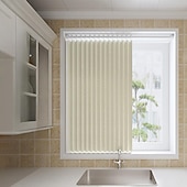 voordelige Deurgordijnen-verticale zonwering waterdichte lamellenstof thermisch geïsoleerd energiebesparende uv-bescherming decoratie verticale jaloezieën
