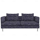 baratos Cobertura de Sofa-Capas de Sofá 100% Algodão Floral Com Estofamento 3 Lugares Com Braços