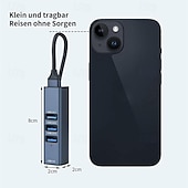 cheap USB Hubs-USB Expander 4-in-1 3.0HUB Splitter Type-c 100 MEgabit Network Card Notebook One Drag Four Expander