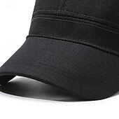 levne Pánské klobouky-Pánské Unisex PLacatá čepice Kšiltovka Vojenská čepice Kadetský klobouk Černá Námořnická modř Polyester Vinobraní Módní Na běžné nošení ulice Denní Bez vzoru Nastavitelná Prodyšné