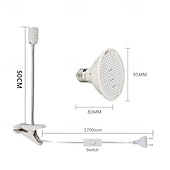 abordables Lampe de croissance LED-Lampe tour de cou élèvent des lumières pour les plantes d&#039;intérieur col de cygne à spectre complet élèvent la lumière 10w/20w lumière de centrale électrique avec lentille optique pour un ppfd élevé
