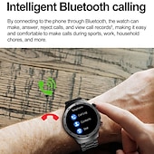 cheap Smart Wristbands-696 E800 Smart Watch 1.49 inch Smart Band Fitness Bracelet Bluetooth ECG+PPG Temperature Monitoring Pedometer Compatible with Android iOS Men Hands-Free Calls Message Reminder IP 67 46mm Watch Case