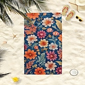 economico set di asciugamani da spiaggia-telo mare oversize 100% microfibra 35&quot;x70&quot;, telo mare grande per adolescenti e adulti, asciugatura rapida, assorbente, morbido, versatile per viaggi, bagno e piscina, regalo per le vacanze 160x80 cm