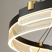 ieftine Lumini pandantive-pandantiv led 1/2 lumina 40/60/80 cm forma sticla transparenta cu design elegant finisaje vopsite stil nordic modern 85-265v reglabil doar cu telecomanda