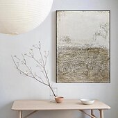 preiswerte Ölgemälde-handgemaltes 3D strukturiertes weißes abstraktes Gemälde auf Leinwand 3D strukturierte Wandkunst Boho moderne Leinwandkunst Wohnzimmer Dekor Pattle Knife Ölgemälde Wohndekor Hotelkunststück
