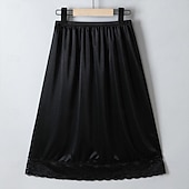preiswerte Unterteile-Retro Vintage 1950er Unterrock Halbunterrock Satinrock Prinzessin 23,6&#039;&#039; / 60 cm Damen Halloween Karneval Maskerade Party / Abend Junggesellinnenabschiedsparty Erwachsene Röcke