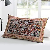 abordables style floral &amp; végétal-Housse de coussin décorative, 1 pièce, taie d&#039;oreiller douce pour coussin lombaire, pour chambre à coucher, salon, canapé, chaise, inspirée de William Morris