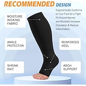 cheap Personal Care &amp; Health-3 Pairs Toeless Compression Socks,15-20mmHg  Neuropathy Socks Bunion Socks Opened Toe Compression Stockings for Men Women，Suit for Running,Nurse,Travel,Cycling,Athletic