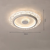 olcso Mennyezeti lámpák-led mennyezeti lámpák szabályozható 40/50cm 1 könnyű fém falba süllyesztett mennyezeti lámpa beltéri mennyezetbe energiatakarékos világítás modern skandináv stílusú nappali hálószoba 110-240V csak