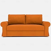 abordables Funda de sofá-Funda para Sofá Cama de Terciopelo Color Sólido Acolchada
