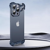 economico Cover per iPhone-telefono Custodia Per iPhone 15 Pro Max Plus iPhone 14 13 12 Pro Max Plus Custodia paraurti senza cornice Staccabile Protezione per obiettivo della fotocamera Resistente agli urti Placcatura Metallo