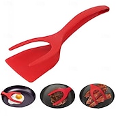 economico Utensili e gadget da cucina-Accessori da cucina multifunzionali 2 in 1 set di gadget da cucina spatola per frittata spatola in silicone da cucina per toast pancake pinze per uova cocina cucina accessori da cucina