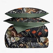 cheap Duvet Cover Sets-Retro Rainforest Rabbit Duvet Cover Set 2-piece Set 3-piece Set Lightweight Soft Short Plush Set Thick Feather Square Bed