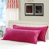 abordables Coussins tendances-Housse de coussin décorative de couleur unie, 1 pièce, taie d&#039;oreiller carrée douce, pour chambre à coucher, salon, canapé, chaise