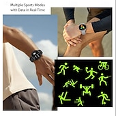abordables Montres connectées-696 QS28 Montre intelligente 1.43 pouce Smartwatch Montre Connectée Bluetooth ECG + PPG Podomètre Rappel d&#039;Appel Compatible avec Android iOS Femme Hommes Mode Mains-Libres Rappel de Message IP 67