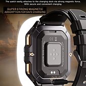 billige Smartarmbånd-696 C28 Smartklokke 2.02 tommers Smart armbånd Smartwatch blåtann Skritteller Samtalepåminnelse Søvnmonitor Kompatibel med Android iOS Herre Håndfri bruk Meldingspåminnelse IP 67 42mm urkasse