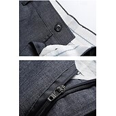 preiswerte Lässige Shorts-Herren Kleid-Shorts Lässige Shorts Höhenanstieg Einfarbig Atmungsaktiv Leichtgewichtig Knielänge Casual Basic Klassisch weiß grau Schwarz Hoher Taillenbund Unelastisch