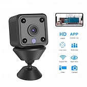 お買い得  屋内IPネットワークカメラ-ミニ Wi-Fi IP カメラ HD 1080p ワイヤレス セキュリティ 監視 マイクロ カメラ ナイトビジョン スマート ホーム スポーツ モニター 内蔵バッテリー