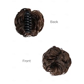 ieftine Meșe-Coc de păr dezordonat postă de păr pentru femei clip în gheare piese de păr chignon sintetice extensii de coc de păr ciufulit super lung ciufulite ondulate posturi ondulate pentru uzura zilnică
