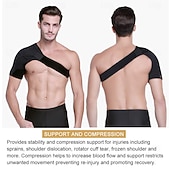 economico Bretelle &amp; Supporti-Tutore per spalla destra da uomo, supporto per cuffia dei rotatori strappata, tutore stabilizzatore per spalla da donna per alleviare il dolore alla spalla