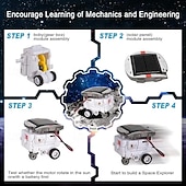 voordelige Autohangers &amp; Ornamenten-6-in-1 robot op zonne-energie kit speelgoed cadeaus voor kinderen 8 9 10 11 12 13 jaar oud educatief gebouw wetenschappelijk experiment set verjaardag voor kinderen jongens meisjes halloween kerst en