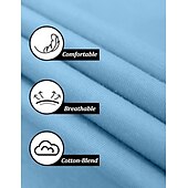 preiswerte Klassisches Poloshirt für Herren-Herren Polos mit Knöpfen Golfhemd Casual Festtage Gerippter Polokragen Kurzarm Modisch Basic Feste Farbe Patchwork Sommer Regular Fit Schwarz Weiß Rote Blau Braun Grün Polos mit Knöpfen