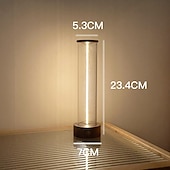 baratos Candeeiros de mesa-1 unidade ao lado da lâmpada com três níveis de brilho, luz de atmosfera led, abajur de mesa externo com carregamento USB, abajur de mesa respiratório, luz noturna de atmosfera portátil criativa para quarto