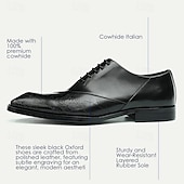 baratos Formal-Homens Sapatos sociais Couro Couro de grão integral italiano Confortável Antiderrapante Com Cadarço Preto Marron