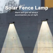 voordelige Wandverlichting buiten-zonnedeklamp buitenmuur waslicht staplicht waterdichte led-wandlamp tuinveranda tuinhek muur landschapsdecoratie 2/4 stuks