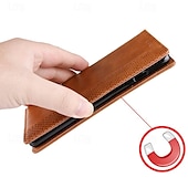 זול נרתיקים לאייפון-טלפון מגן עבור אייפון 16 iPhone 15 Pro Max iPhone 14 13 12 11 Pro Max Plus Mini SE מארז כרטיס ארנק מגנטי רגלית חריץ לכרטיס רטרו TPU עור PU