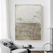preiswerte Ölgemälde-handgemaltes 3D strukturiertes weißes abstraktes Gemälde auf Leinwand 3D strukturierte Wandkunst Boho moderne Leinwandkunst Wohnzimmer Dekor Pattle Knife Ölgemälde Wohndekor Hotelkunststück