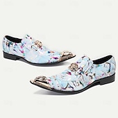 cheap Premium Leather Loafers-Men&#039;s Loafers &amp; Slip-Ons Formal Shoes Dress Shoes Leather Italian Full-Grain Cowhide Comfortable Slip Resistant Loafer Light Blue