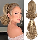 お買い得  ポニーテール-ドローストリング ポニーテール ソフト / ナチュラル / 簡単なドレッシング 合成 ヘアピース ヘアエクステンション カール 12 インチ パーティー / パーティー／フォーマル / 日常
