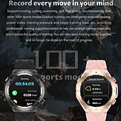 abordables Montres connectées-696 KC82 Montre intelligente 1.45 pouce Smartwatch Montre Connectée Bluetooth ECG + PPG Podomètre Rappel d&#039;Appel Compatible avec Android iOS Femme Hommes Mode Mains-Libres Rappel de Message IP 67