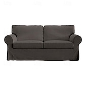 cheap Sofa Cover-2 Seat Sofa Cover or  2 Seat Sofa Bed Cover with Cushion Covers and Backrest Covers For Ektorp Couch Slipcover Washable Furniture Protector  LITB PRIME cover Ektcover