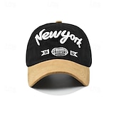 preiswerte Baseballkappe für Herren-Herren Cap Basecap Sonnenhut Kappe Schwarz Marineblau Baumwolle Bestickt Modisch Brautkleider schlicht Strasse Täglich Buchstabe Einstellbar Sonnenschutz Atmungsaktiv