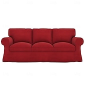 baratos Cobertura de Sofa-Capa de Sofá Cor Sólida Capas Acolchoadas em Veludo