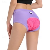 זול מכנסיים, מכנסיים קצרים וחצאיות לנשים-WOSAWE בגדי ריקוד נשים צבע אחיד תחתוני אופניים מכנס קצר מרופד לרכיבה אופניים מכנסיים קצרים הלבשה תחתונה שורטים (מכנסיים קצרים) מרופדים גזרה צרה ספורט ייבוש מהיר גמישות גבוהה נוח נושם שחור ורוד ביגוד