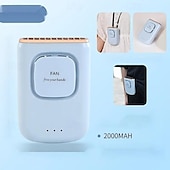 cheap Fans-Mini Neck Fan – 3-Speed Hands-Free Portable Cooling Fan with 2000mAh Battery for Office Dorm and Outdoor Use