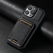 levne Pouzdra pro iPhone-Obal na telefon pro iPhone 16 iPhone 15 Pro Max Plus iPhone 14 13 12 11 Pro Max Plus zadní kryt s držákem magnetickým pro karty retro TPU PC PU kůže